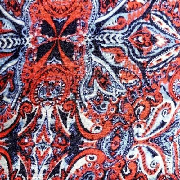 CATO Long Maxi Paisley Pattern Multicolored Skirt No Slit 18/20 W Modest Pretty - Picture 2 of 5